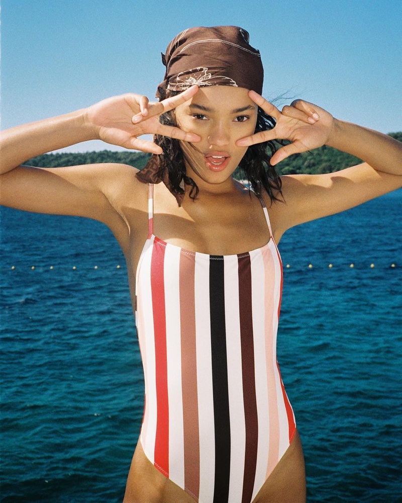 Lameka Fox wears Solid & Striped The Chelsea swimsuit