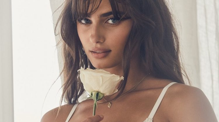 Taylor Hill wears Victoria’s Secret bridal lingerie