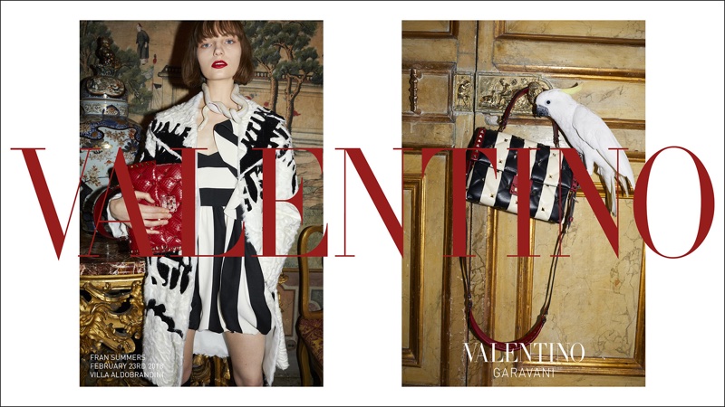 Fran Summers stars in Valentino's pre-fall 2018 campaign