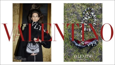 Kaia Gerber Poses in A Villa for Valentino's Pre-Fall 2018 Campaign Kaia Gerber stars in Valentino's pre-fall 2018 campaign