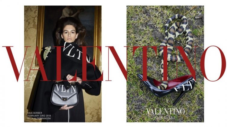 Kaia Gerber stars in Valentino's pre-fall 2018 campaign