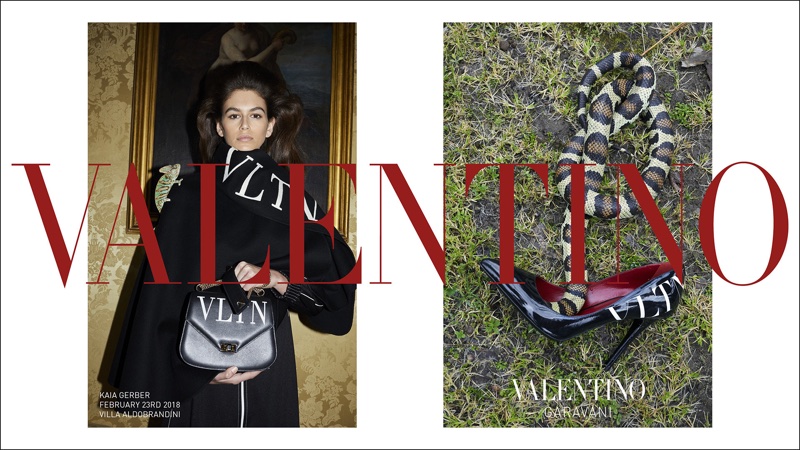 Kaia Gerber stars in Valentino's pre-fall 2018 campaign