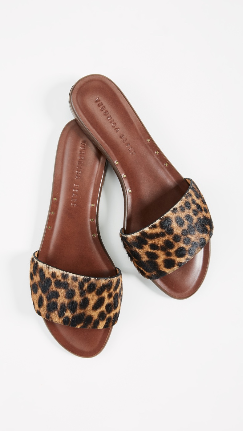 Veronica Beard Flor Leopard Haircalf Sandals $375