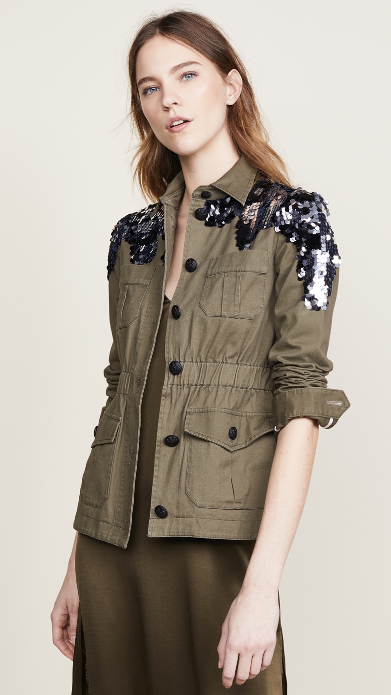 Veronica Beard Sequin Camp Jacket $750