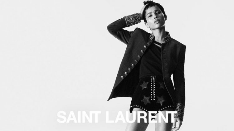 Zoe Kravitz stars in Saint Laurent's fall-winter 2018 campaign