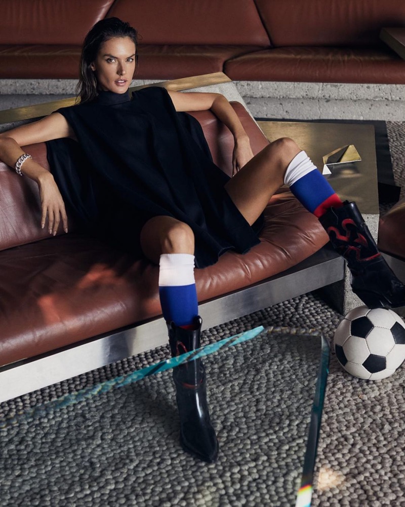 Alessandra Ambrosio Gets Sporty Glam for Tatler Russia