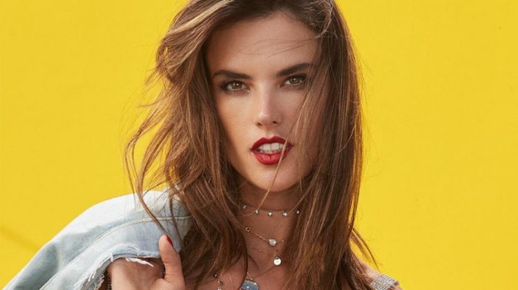 Alessandra Ambrosio models Swarovski's Luminous Fairy jewelry collection