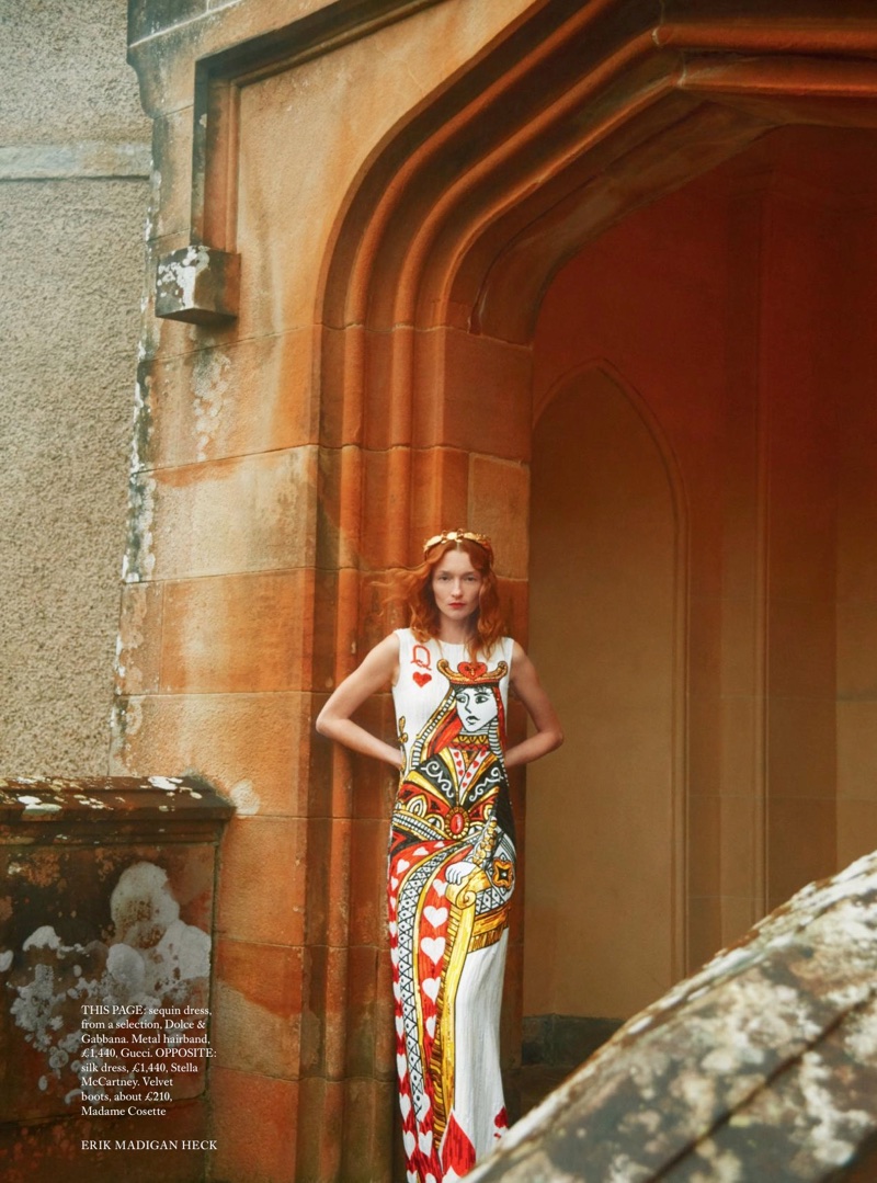 Audrey Marnay Channels Royal Elegance for Harper's Bazaar UK
