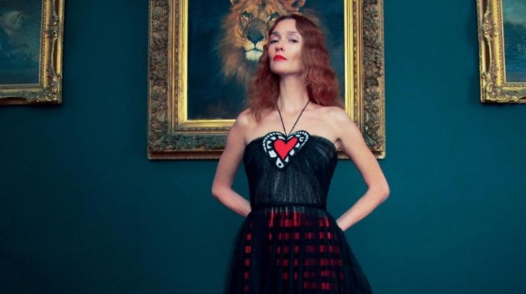 Audrey Marnay Channels Royal Elegance for Harper’s Bazaar UK