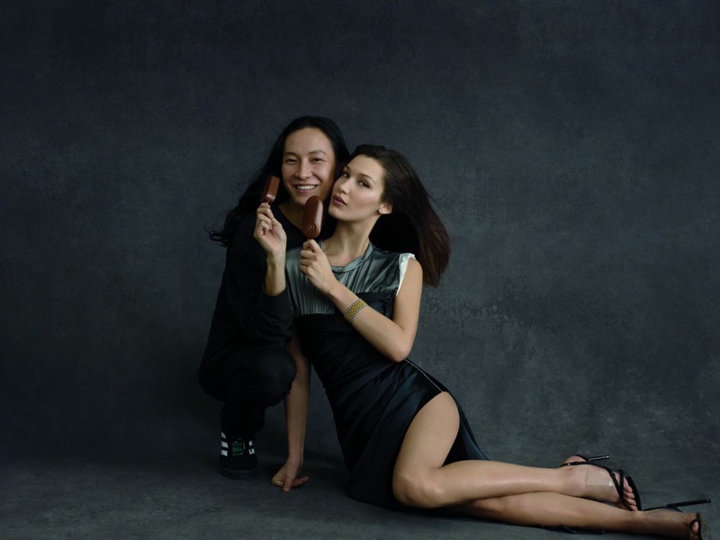 Designer Alexander Wang and model Bella Hadid star in Magnum Ice Cream campaign