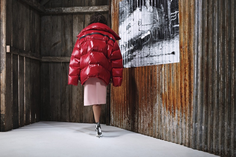 Puffer jacket stands out in Calvin Klein's pre-fall 2018 campaign