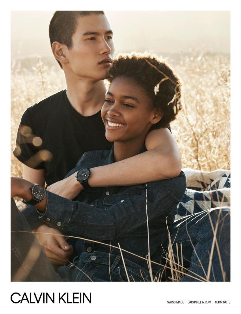 Blesnya Minher and Kohei Takabatake appear in Calvin Klein Watches spring-summer 2018 campaign