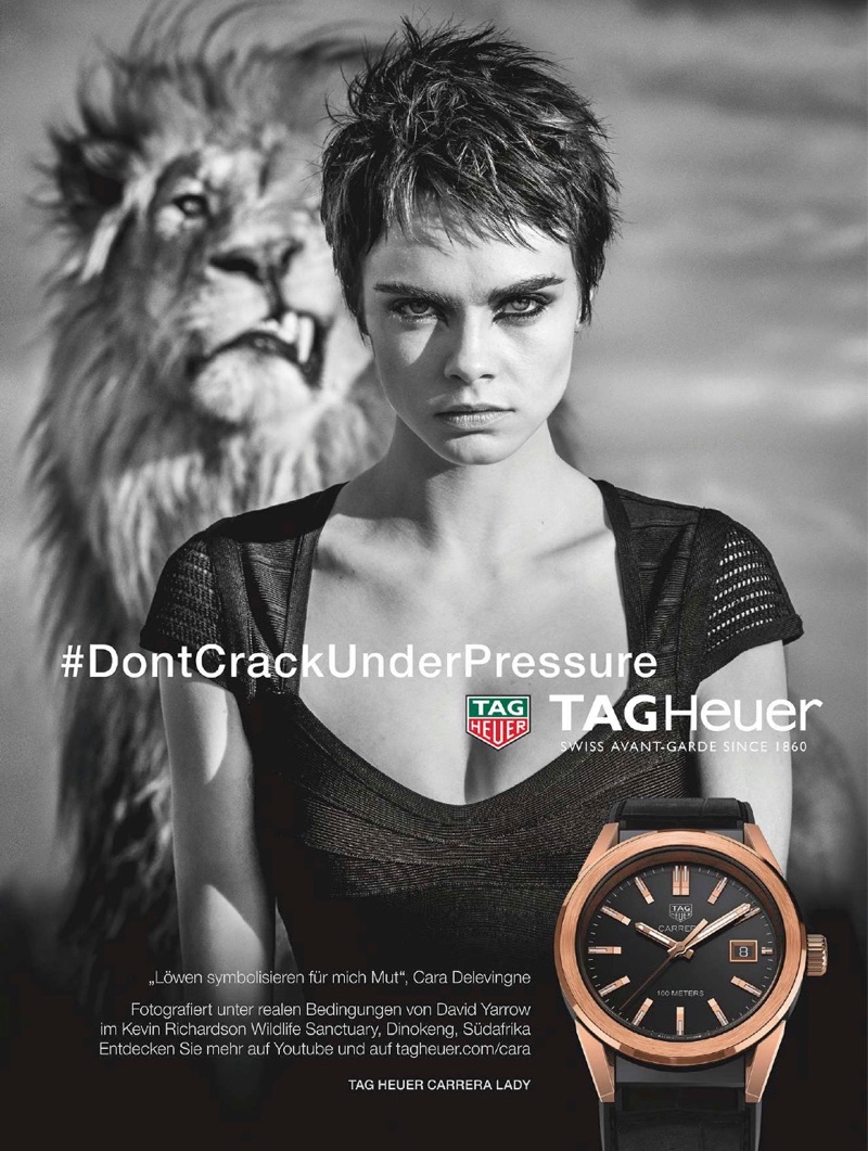 Cara Delevingne stars in Tag Heuer campaign