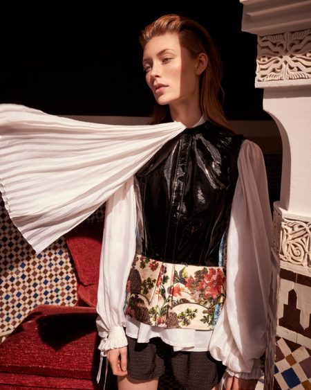 Caroline Lossberg Poses in Louis Vuitton for Harper's Bazaar Czech Caroline Lossberg Poses in Louis Vuitton for Harper's Bazaar Czech