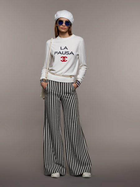 Nina Marker Models Chanel's Nautical Inspired Cruise 2019 Collection Chanel's cruise 2019 collection channels nautical vibes