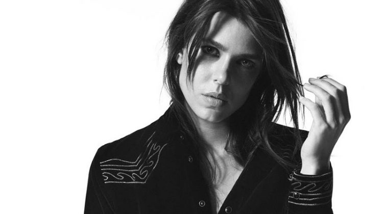 Charlotte Casiraghi stars in Saint Laurent's fall-winter 2018 Campaign