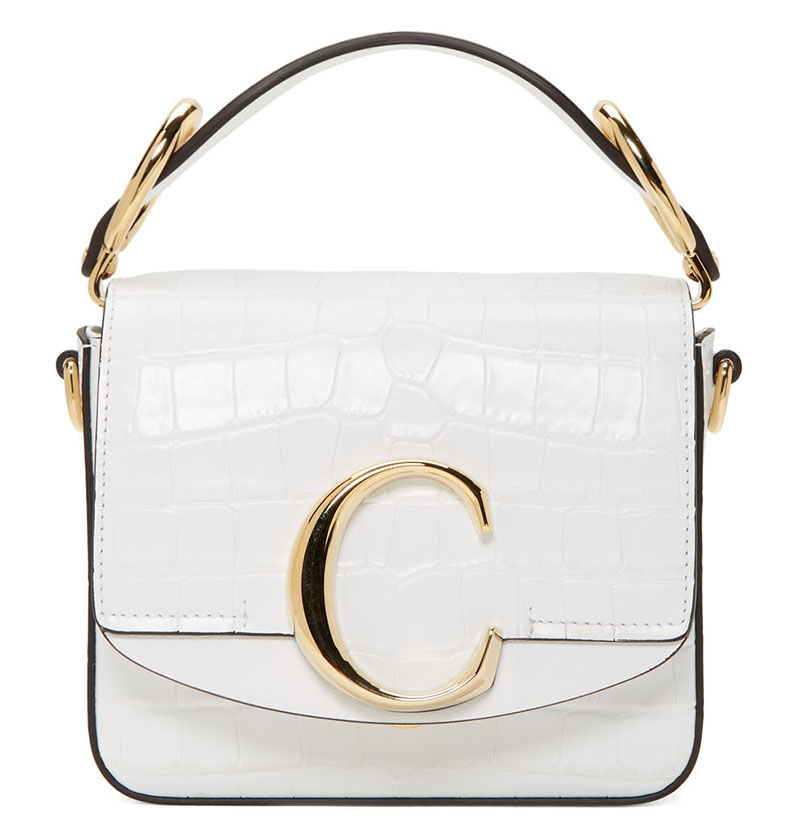 Chloe White Mini Chloe C Bag $1,369 (previously $1,690)