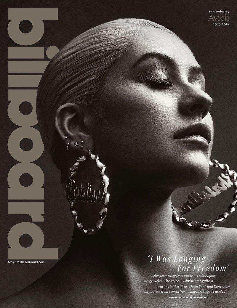 Christina Aguilera on Billboard Magazine May 5, 2018 Cover