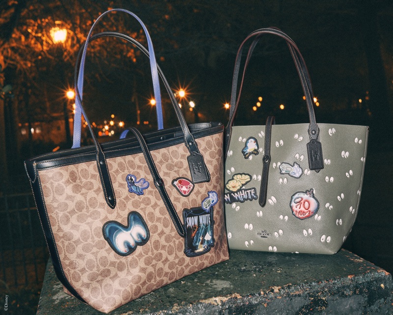 Tote bags from Disney x Coach A Dark Fairy Tale collection