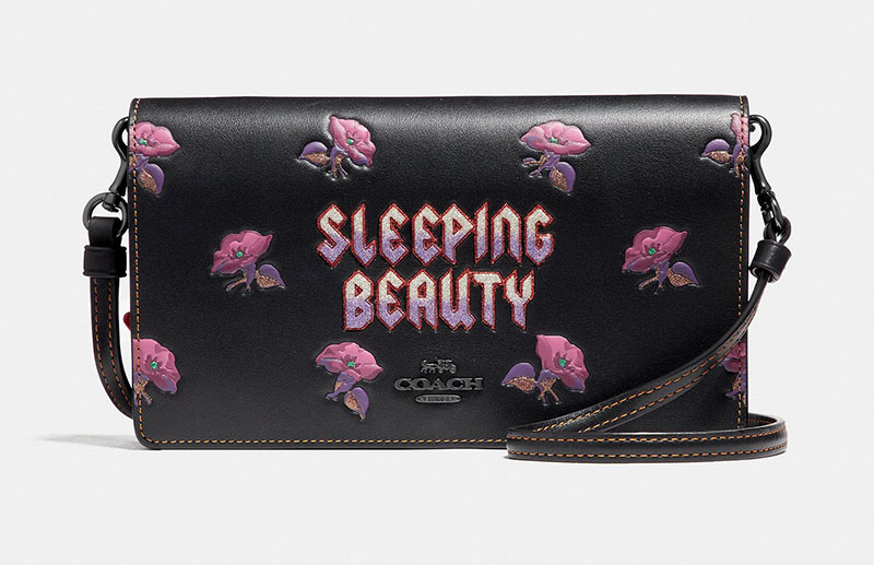 Disney x Coach Sleeping Beauty Foldover Crossbody Clutch $275