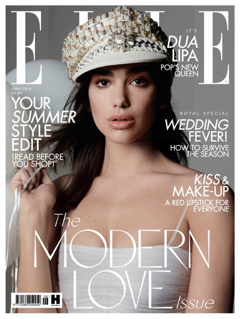 Dua Lipa on ELLE UK June 2018 Cover