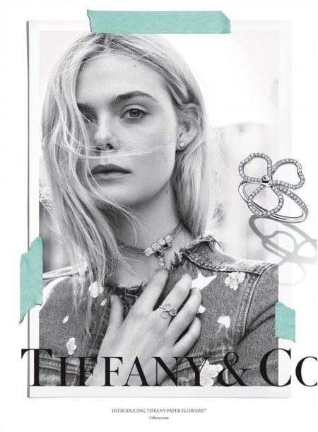 Elle Fanning Charms in Black & White for Tiffany & Co. Campaign Tiffany & Co. enlists Elle Fanning for Believe in Dreams campaign