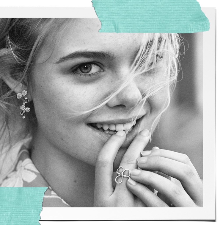 Elle Fanning is all smiles in Tiffany & Co. Believe in Dreams campaign