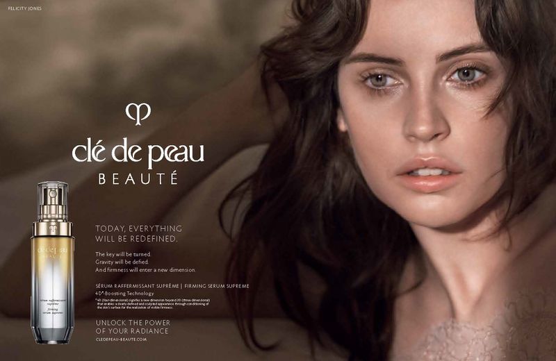 Felicity Jones Clé De Peau Beauté Ad Campaign Fashion Gone Rogue