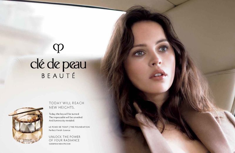 Felicity Jones appears in Clé de Peau Beauté campaign