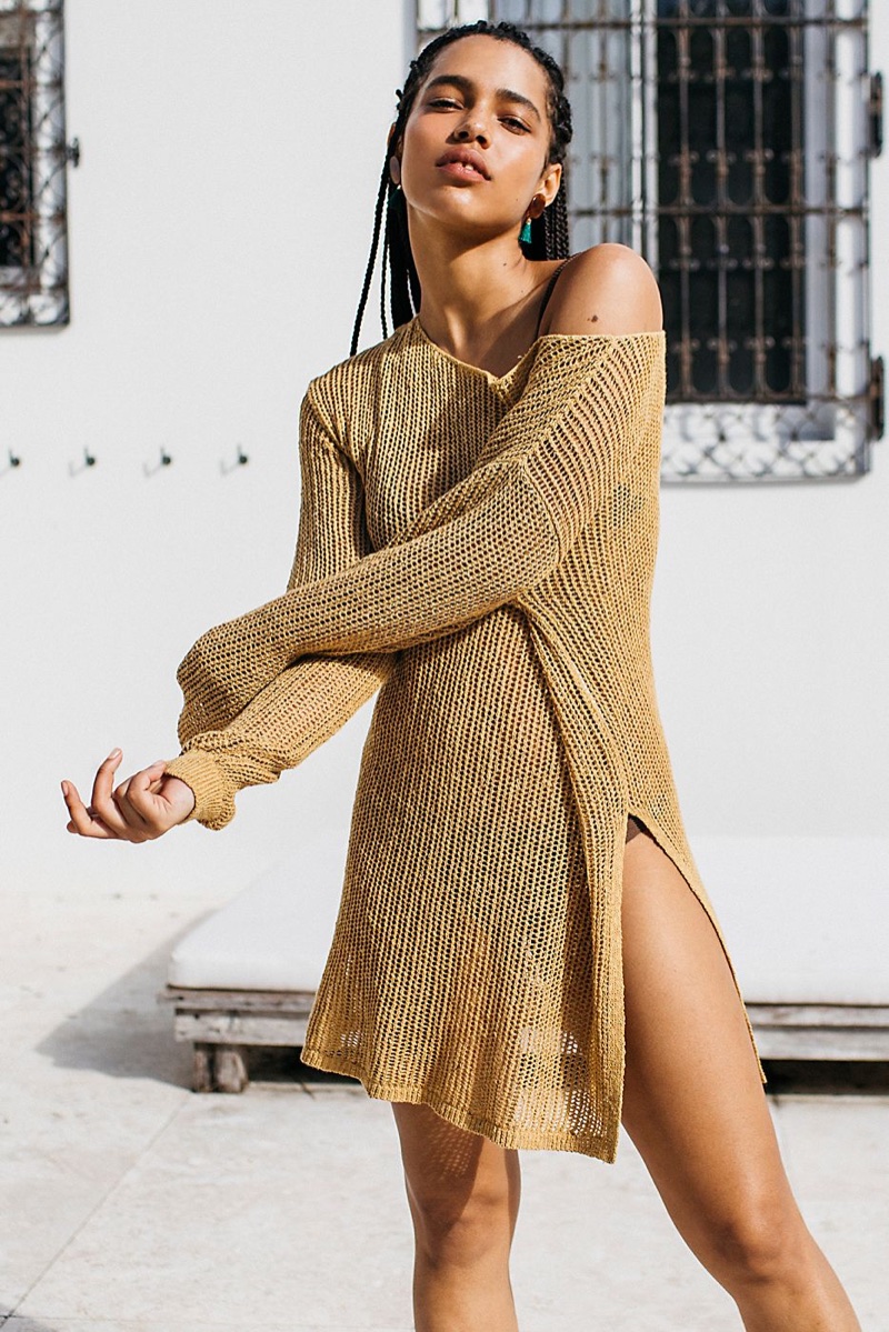 FP Beach Fishnet Sweater