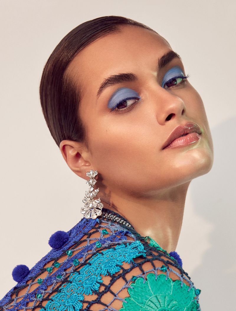 Gizele Oliveira Poses in Dazzling Gems for Harpers Bazaar Kazakhstan