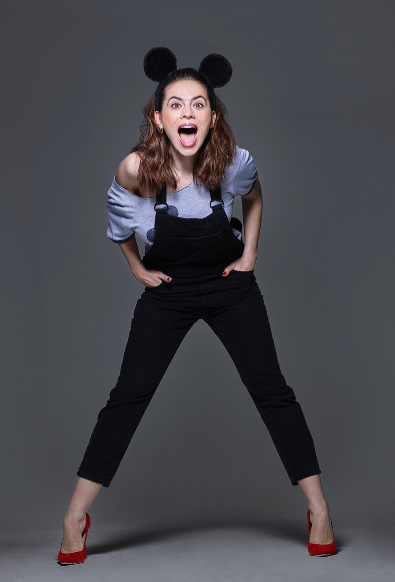 Hayley Atwell stars in Mickey Mouse & Me book. Photo: Rankin