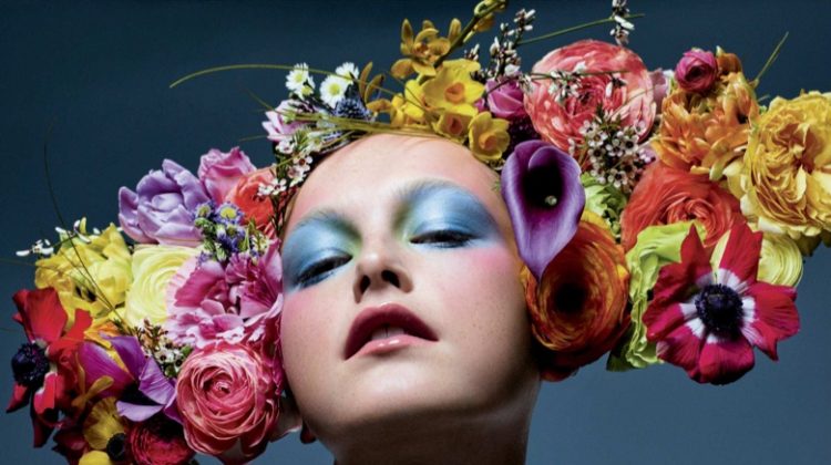Jean Campbell Wows in Flower Beauty Looks for Allure