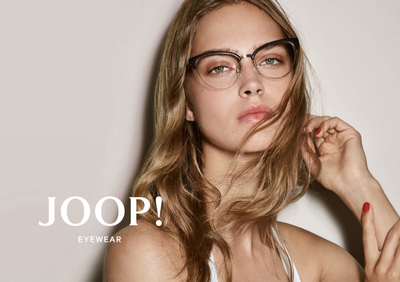 Ready for her closeup, Julia Jamin wears JOOP! eyewear for brand's spring-summer 2018 campaign