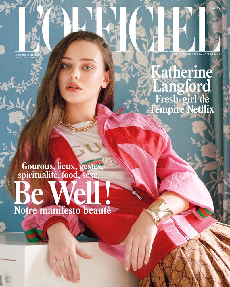 Katherine Langford on L'Officiel Paris June-July 2018 Cover