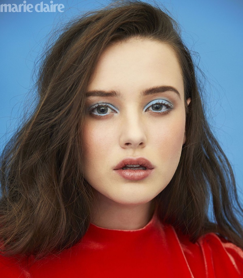 Ready for her closeup, Katherine Langford wears Valentino dress