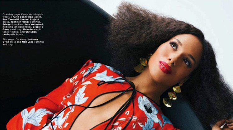 Kerry Washington Poses in Elegant Styles for Essence Magazine