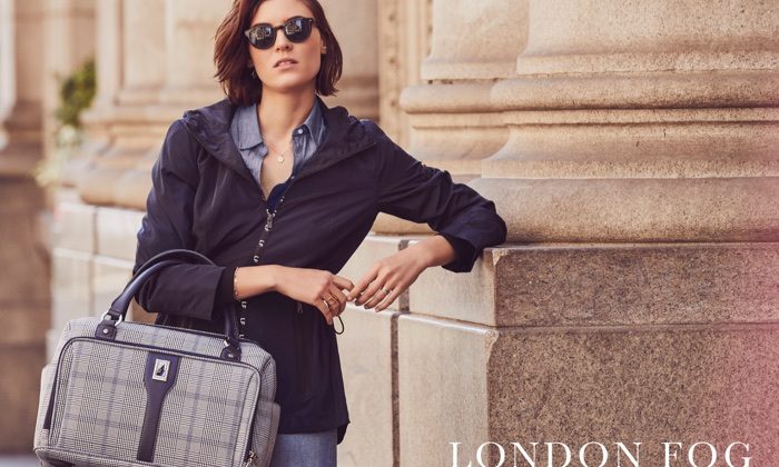 Alison Nix Models Chic Styles for London Fog’s Spring 2018 Campaign