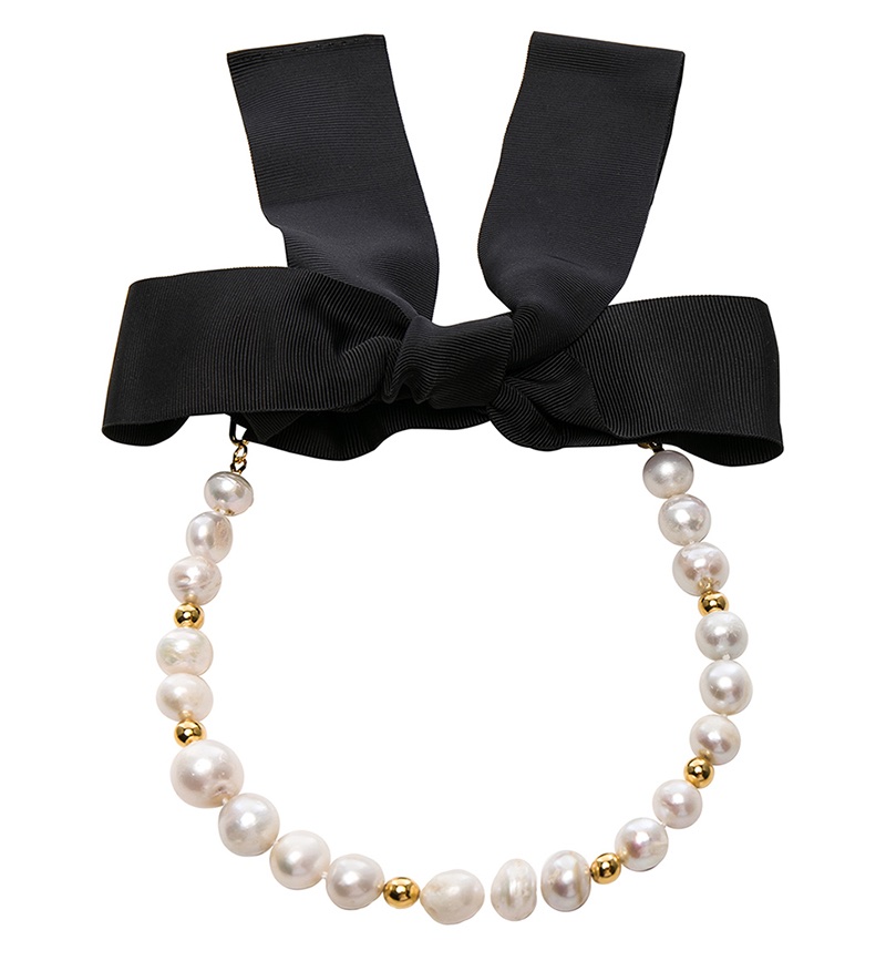 Magda Butrym Pearl Choker Necklace $863