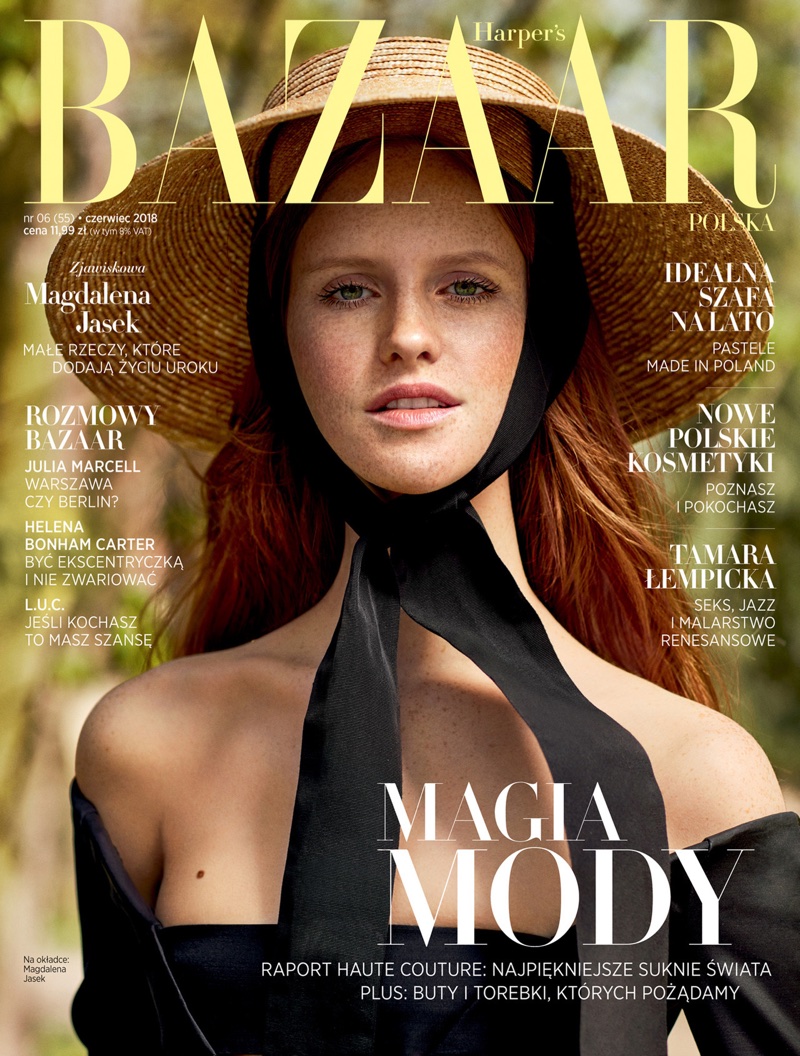 Magdalena Jasek is a Natural Beauty in Harper's Bazaar Poland