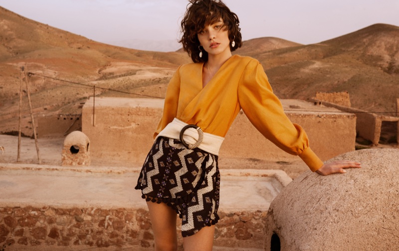 Steffy Argelich appears in Mango Summer Diaries lookbook