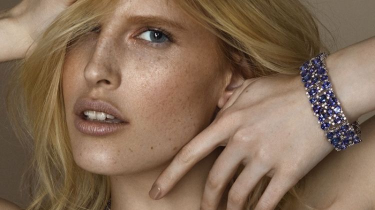Niki Trefilova Shines in Colorful Jewelry for L’Officiel Baltics