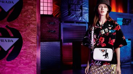 Prada Sets Pre-Fall 2018 Campaign in a Warehouse Kris Grikaite stars in Prada 365 pre-fall 2018 campaign