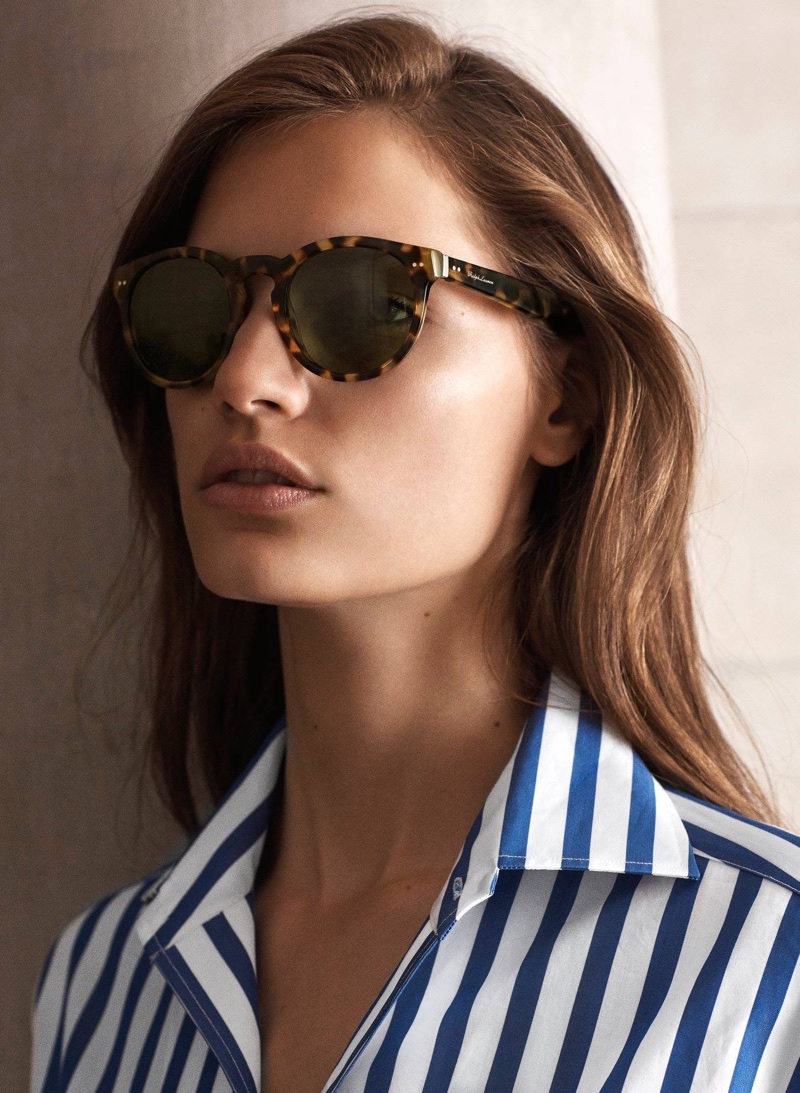 Faretta models Ralph Lauren The RL Bedford sunglasses