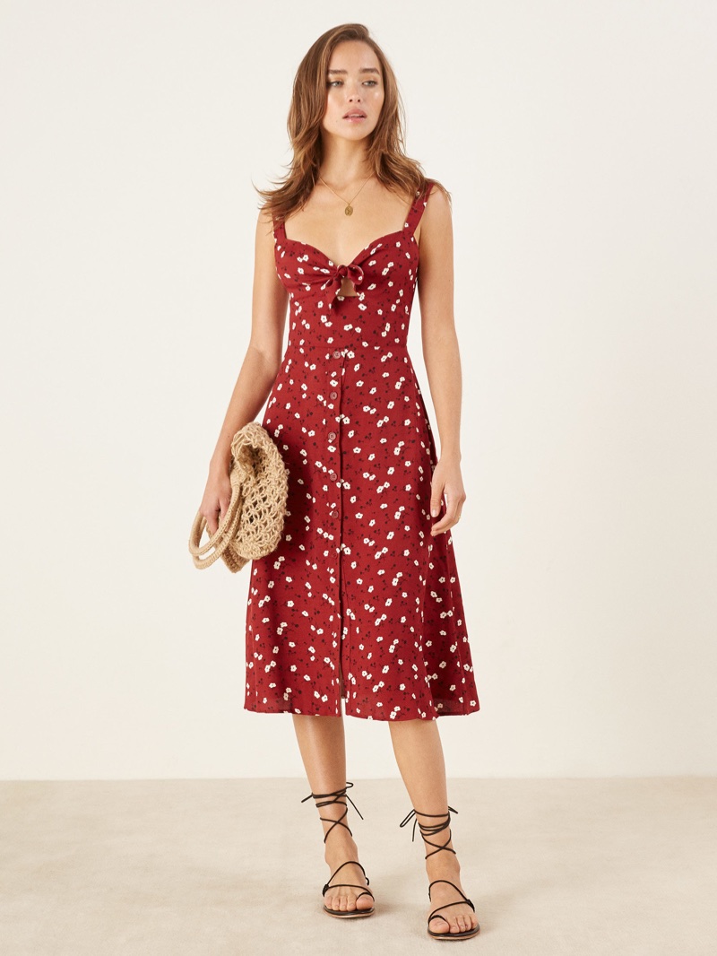 Reformation Frankfort Dress in Angeles $218