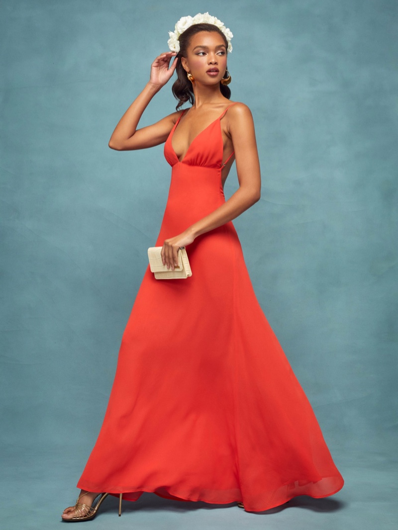 Reformation Modena Dress in Hot Day $388