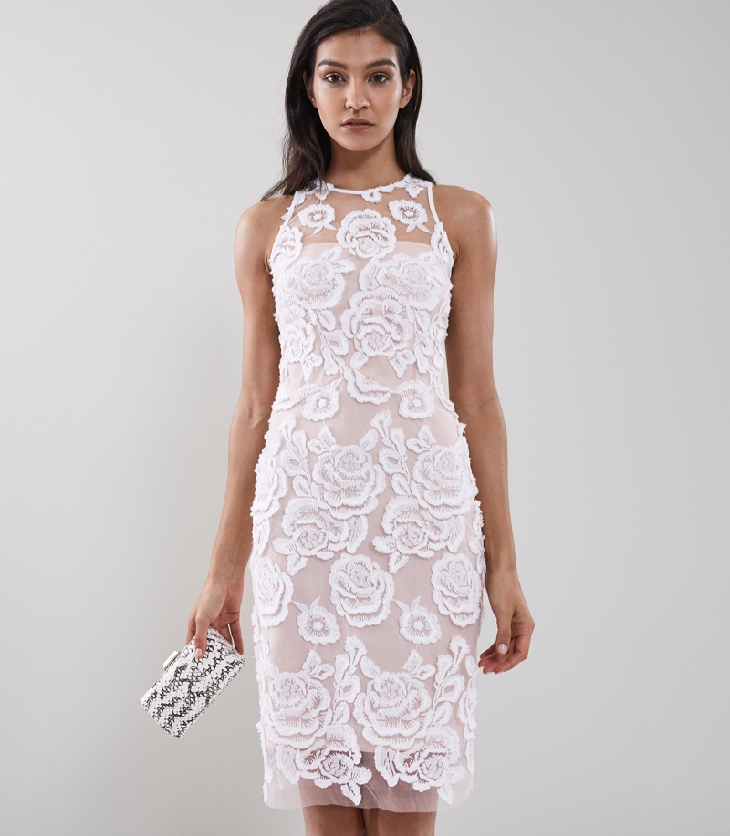 REISS Meghan Floral Lace Dress $475