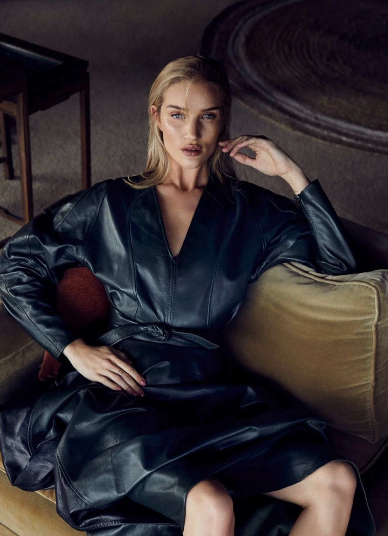 Rosie Huntington-Whiteley Models Pre-Fall Styles for Harper's Bazaar Australia
