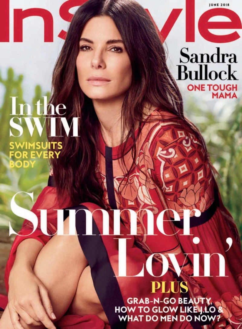 Sandra Bullock on InStyle Magazine June 2018 Cover