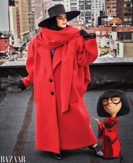 Sara Sampaio Poses with Incredibles 2's Edna Mode for Harper's Bazaar Sara Sampaio Poses with Incredibles 2's Edna Mode for Harper's Bazaar